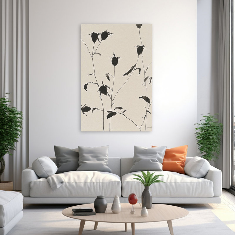 Ombres botaniques contemporaines et bohémiennes II, H 60 po x l 40 po