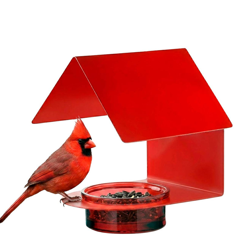 Mangeoire d’oiseaux à plateau diederike, Rouge