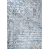 Handmade Silk and Wool Area Rug
