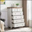 Commode moderne à 6 tiroirs avec mécanisme anti-basculement, rangement spacieux et poignées en métal élégantes pour une organisation élégante