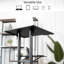 Mobile Rolling Podium Adjustable Laptop Cart
