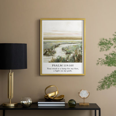 Psalm 23:6 Framed Print - Solid Wood