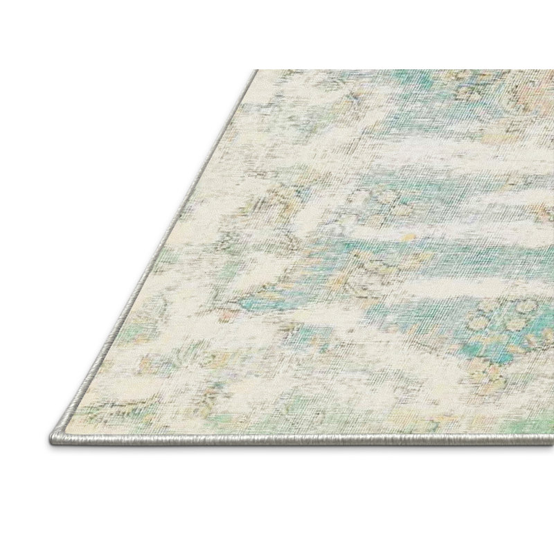 Tapis beige/bleu traditionnel Armgard, Rectangle 5 pi x 7 pi