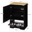 Station d'alimentation pour animaux avec rangement - 2 bols surélevés, noir, tiroir noir stable et stable