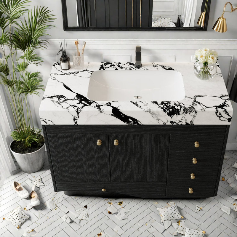 Meubles-lavabos en pouces (doivent inclure le meuble et le lavabo) - Rangement pour la maison, Noir