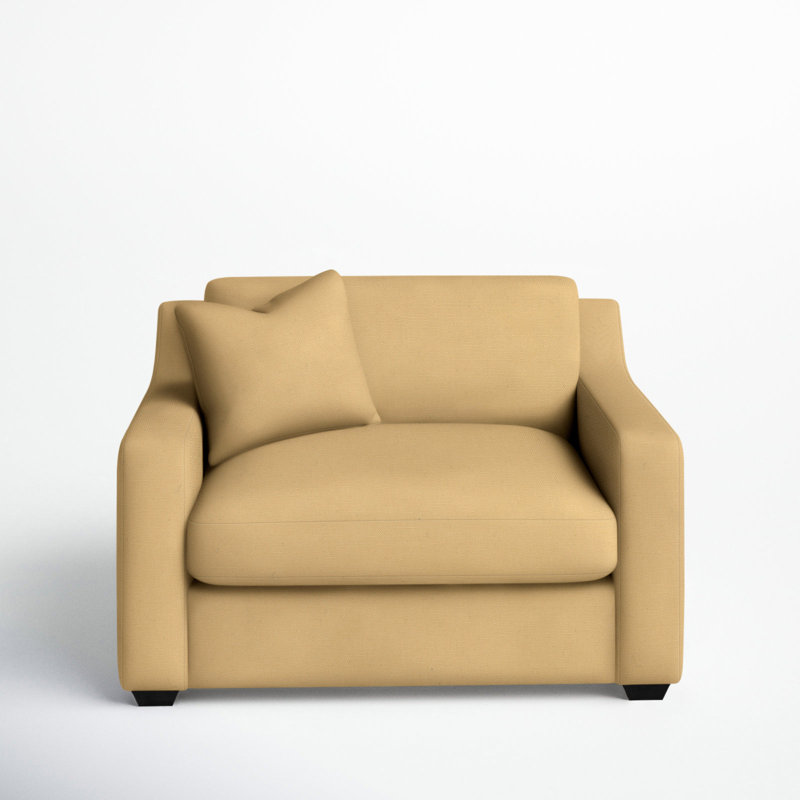 Rhodes Upholstered Armchair, Bayou Sunshine Canvas