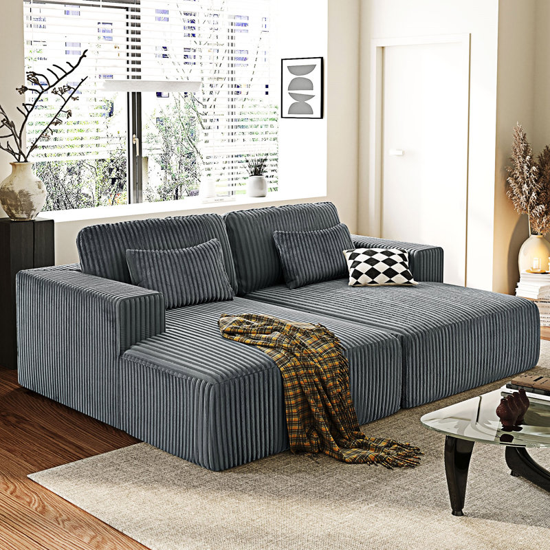 Double Sofa Beds, Gray