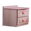 Table de chevet 2 tiroirs Norman en rose