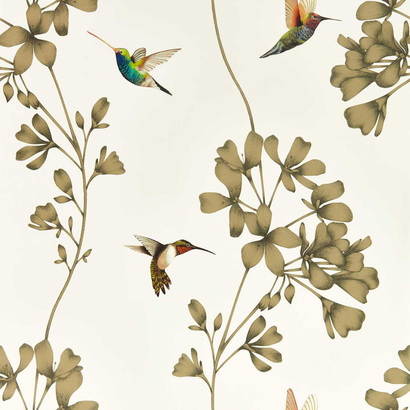 Amazilia 10.05m x 68.6cm Wallpaper Roll, Stone/Gold