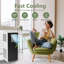 Climatiseur portable de 8 000 BTU avec dÃ©shumidificateur et ventilateur - Appareil 3-en-1 pouvant rafraÃ®chir des piÃ¨ces jusqu'Ã  37 mÂ², blanc/noir, avec tÃ©lÃ©commande et trousse d'installation pour fenÃªtre