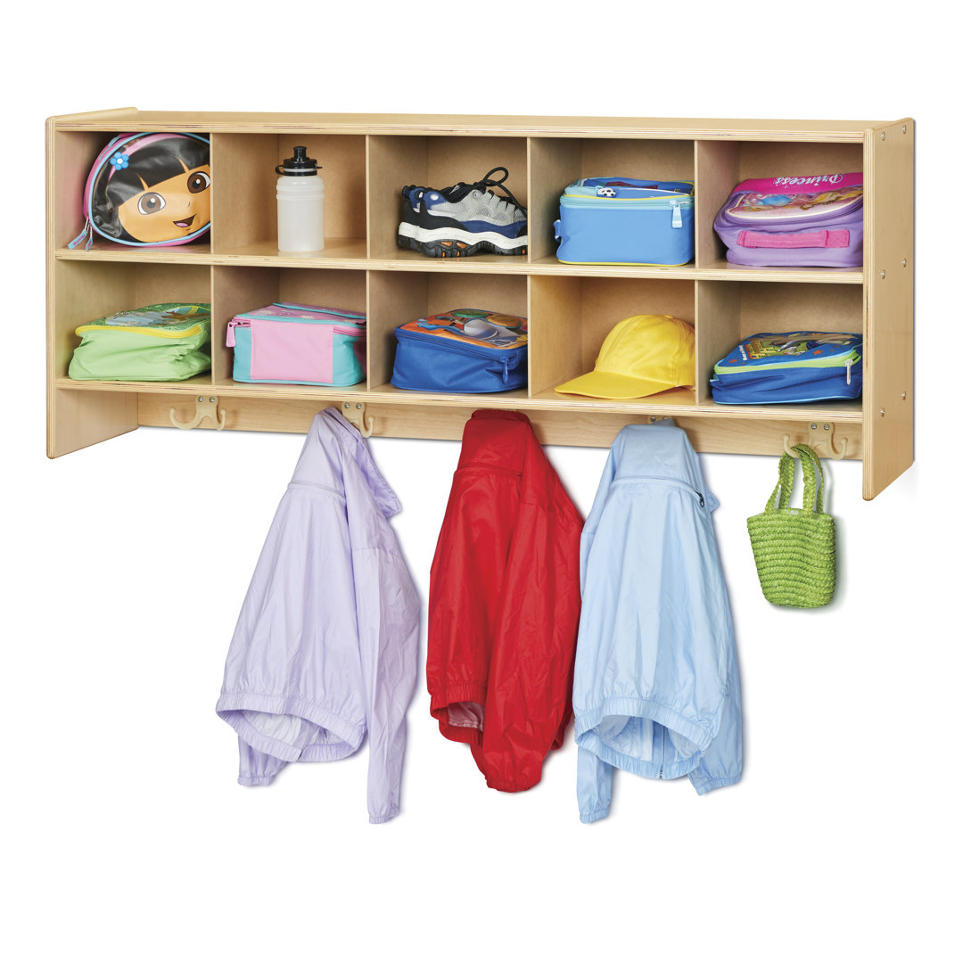 Young Time 10 Section Wall Mount Coat Locker Jonti-Craft