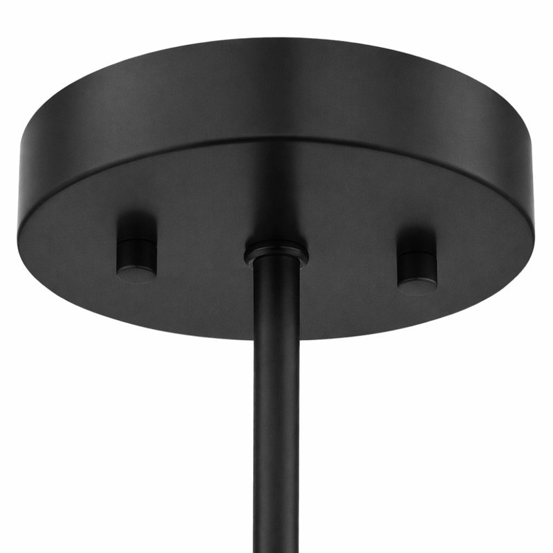 Plafonnier semi-encastré 9 lumières Vazken, Noir mat
