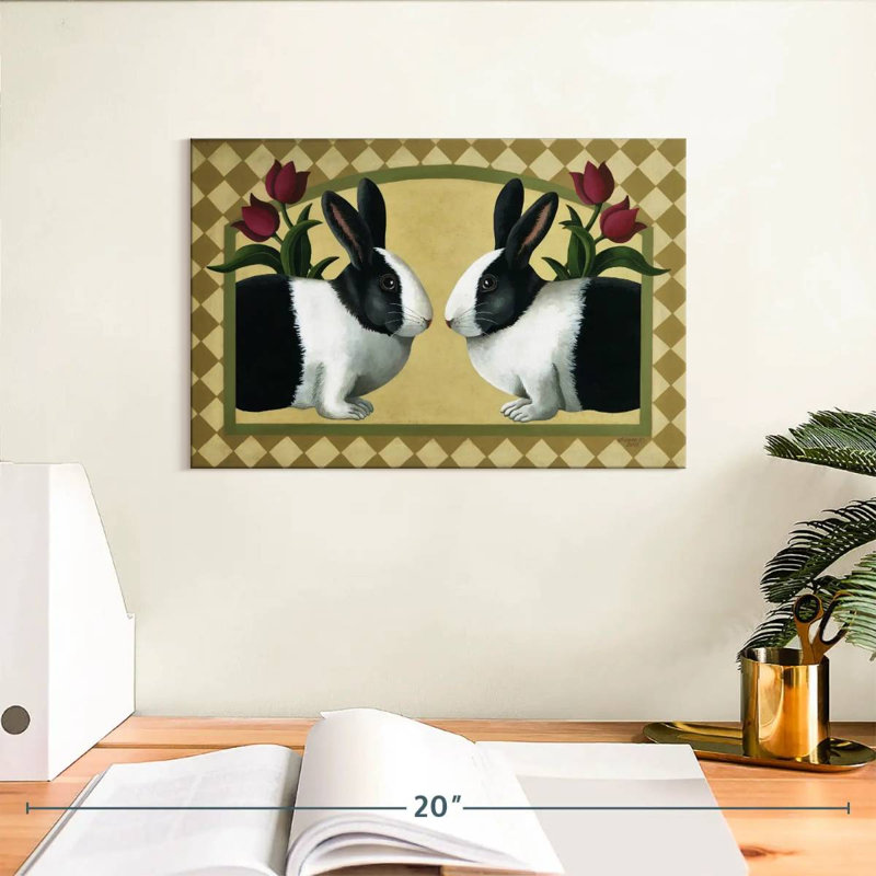 Brampt Rabbit Bunnies, 8" H x 12" W