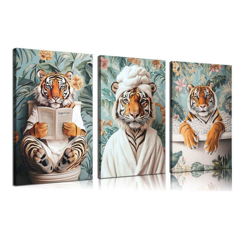 3 Piece Wrapped Canvas Print, 40 cm H x 30 cm W