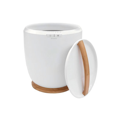 Counter Towel Warmer Bucket with Customized Fragrance, Luxury Towel Heater, Auto Shut Off, (Natural)