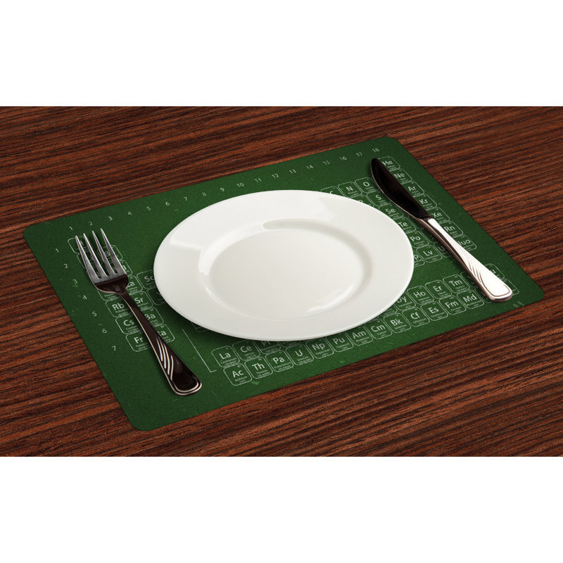 Polyester Geometric Rectangle Placemat