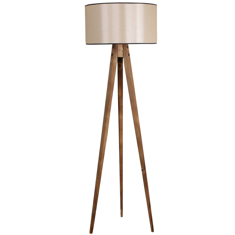 Lampe trépied 60 po Malaijah, Brun, Brun