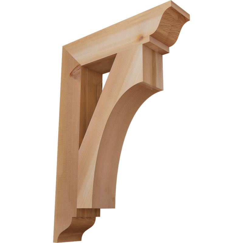 Support traditionnel l 3 3 1/2 po x P 18 po x H 26 po Westlake, Cèdre rouge de l'Ouest, Lisse, H 26 po x l 3,5 po x P 18 po