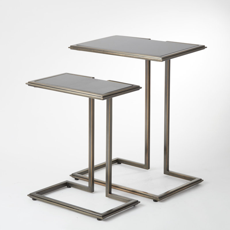 Cozy Up Small Bronze Stone Rectangular Table