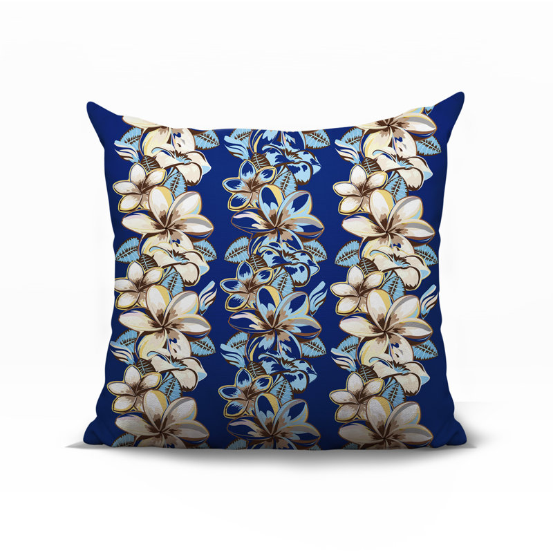 Coussin Koo, Bleu, Carré 15 po