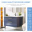 Meuble-lavabo mural flottant simple 30 po avec comptoir en céramique-2061631912