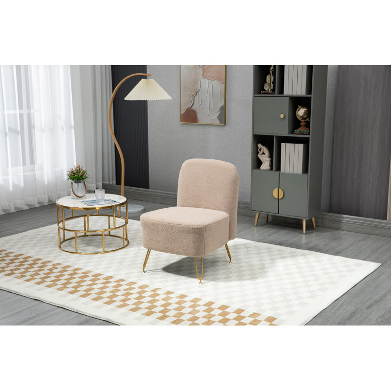 Chaise d'appoint 21,5 po Rosalba, Tissu chameau