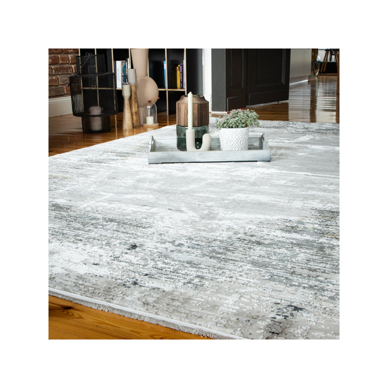 Noblesse Uni Area Rug, Grey/Brown/Blue, Rectangle 160 x 230cm