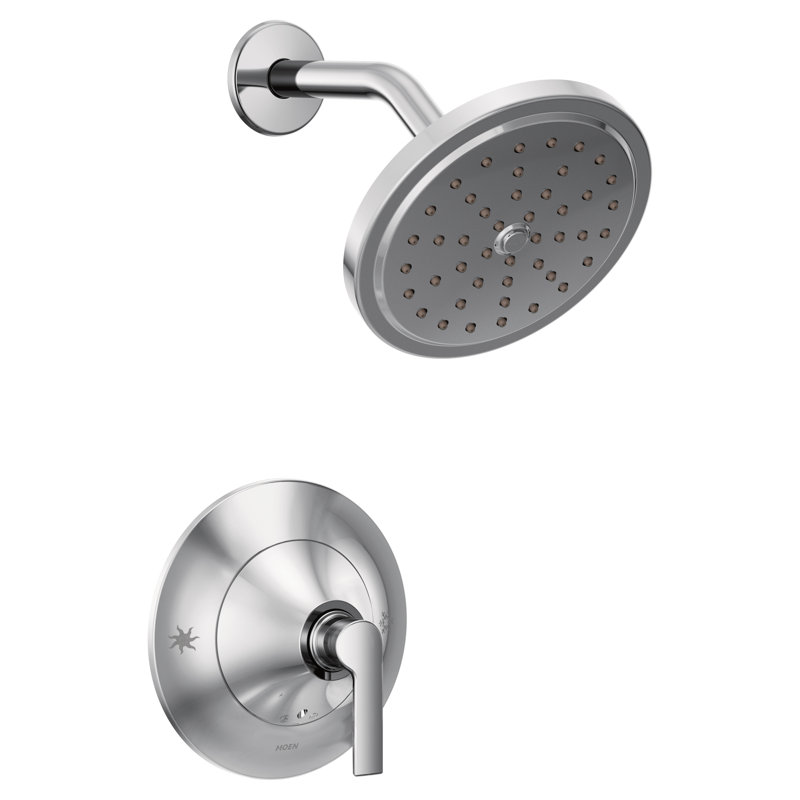 Doux Posi - Garniture de douche à pression équilibrée avec poignée levier, soupape requise, Chrome