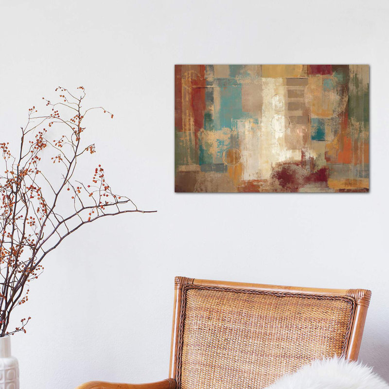 «Oriental Trip Crop» par Silvia Vassileva - reproduction d'art, Toile tendue, H 32 po x l 48 po x 1,5 po
