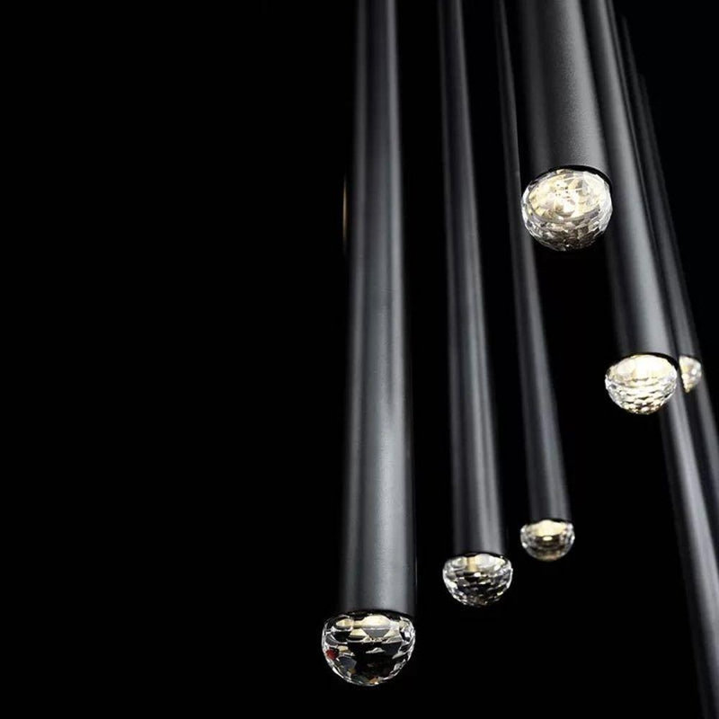 Cascade 15 - Light Dimmable Novelty Chandelier, 180" H x 45" W x 180" D, Brushed Brass, 40
