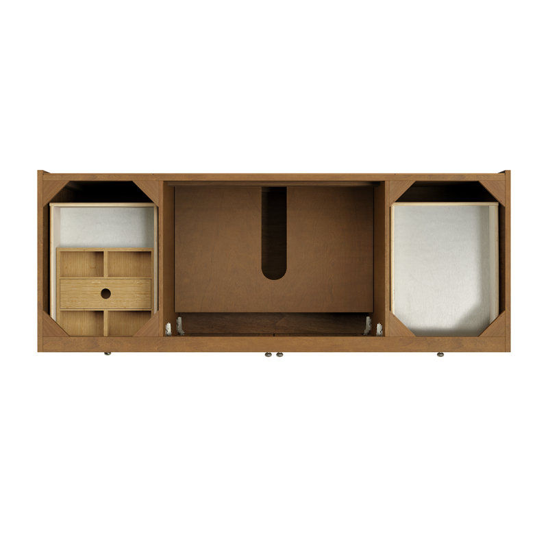 Laurent 60" Single Vanity, Honey Oak
