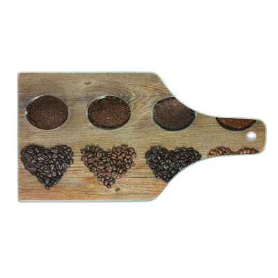 East Urban Home Glass Coffee Cutting Board