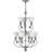 Crystyle 9-Light Indoor Platinum Rust Classic/Traditional Tiered Chandlier with White Ribbed Cased Glass Shades