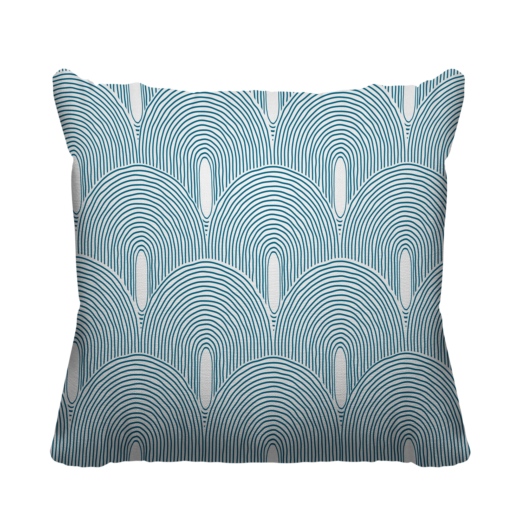 Limpo Starburst Spun Polyester Indoor/Outdoor Throw Pillow, 20"H x 20"W, Turquoise, Square