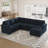 L-Shaped Modular Sleeper Sectional-125353708