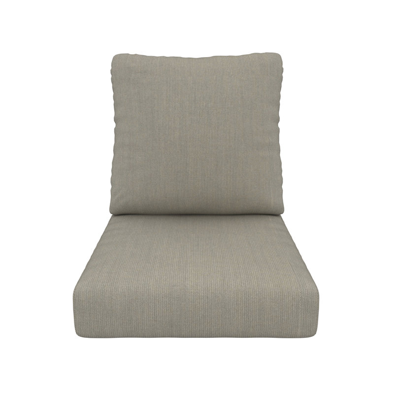 Deep Seating Outdoor Sunbrella® Seat/Back Cushion, Spectrum Dove Sunbrella® Plainweave