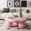 Table à pétales en forme de nuage rose, minimaliste moderne, sécuritaire pour les petits appartements peu encombrants, conception de café facile à déplacer, espaces de vie