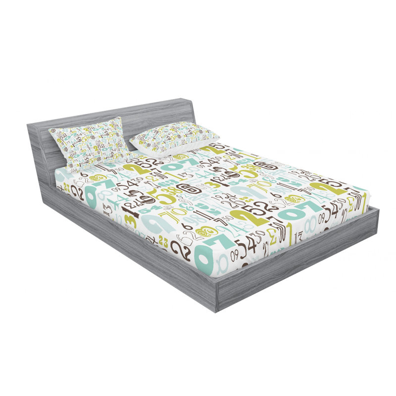 Microfiber Sheet Set, Full Sheet Set with Fitted Sheet