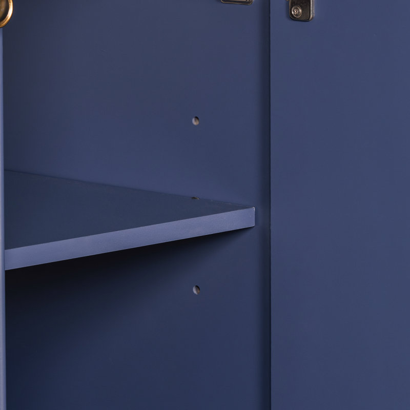 Armoire de salle de bain de style transitionnel de 36 pouces avec lavabo en résine, 2 tiroirs et 1 tablette de rangement réglable