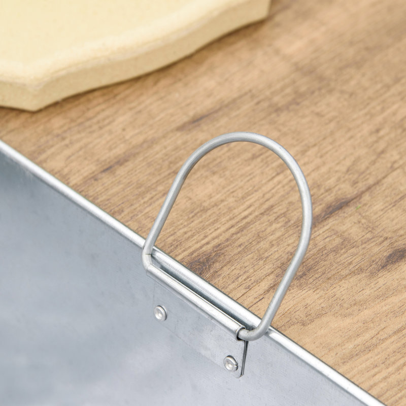 Mobilier de table d'extérieur pour patio, 5 chaises beiges, acier, 4 chaises berçantes calmes et seau à glace