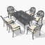 Ensemble de conversation en métal pour 6 personnes Vasag