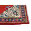 Tapis semi-antique rouge traditionnel 3x5