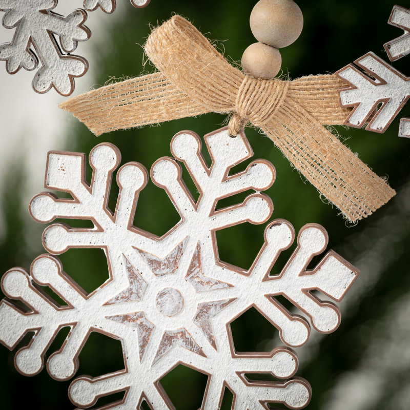 3 Piece Northallert Snowflake Holiday Shaped Ornament Set