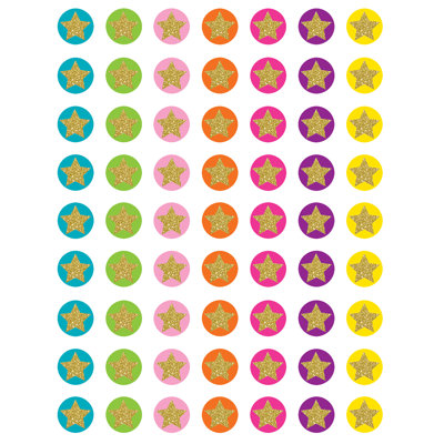 Mini-autocollants de confettis étoiles