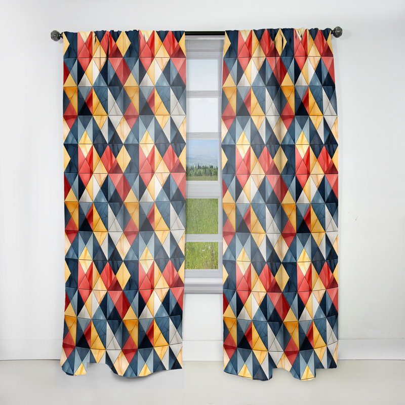 Scandinavian Simplicity Marble Motif I - Rideau obscurcissant en marbre abstrait - 1 panneaux, L 52 po x L 120 po