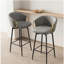Ensemble de salle à manger table et chaises, ensemble de 4 pièces, tabouret de bar rotatif à 360 ° de style moderne, conception simple, confort d'assise élevé, ensemble de salle à manger flexible convenant au bar, au restaurant