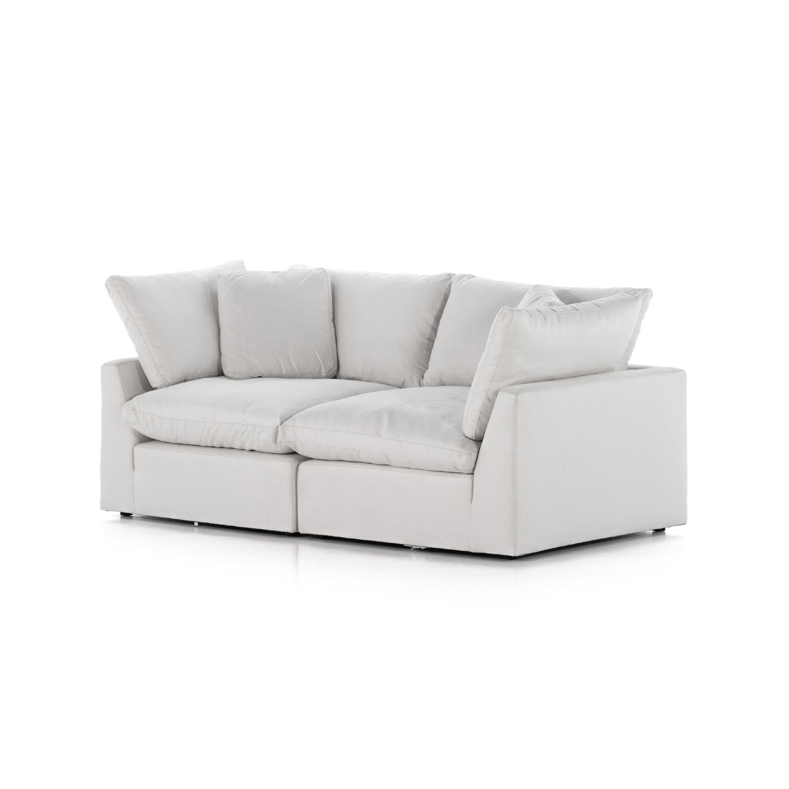 Bodie 83" 2 - Piece Modular Sofa, Ivory Performance Weave
