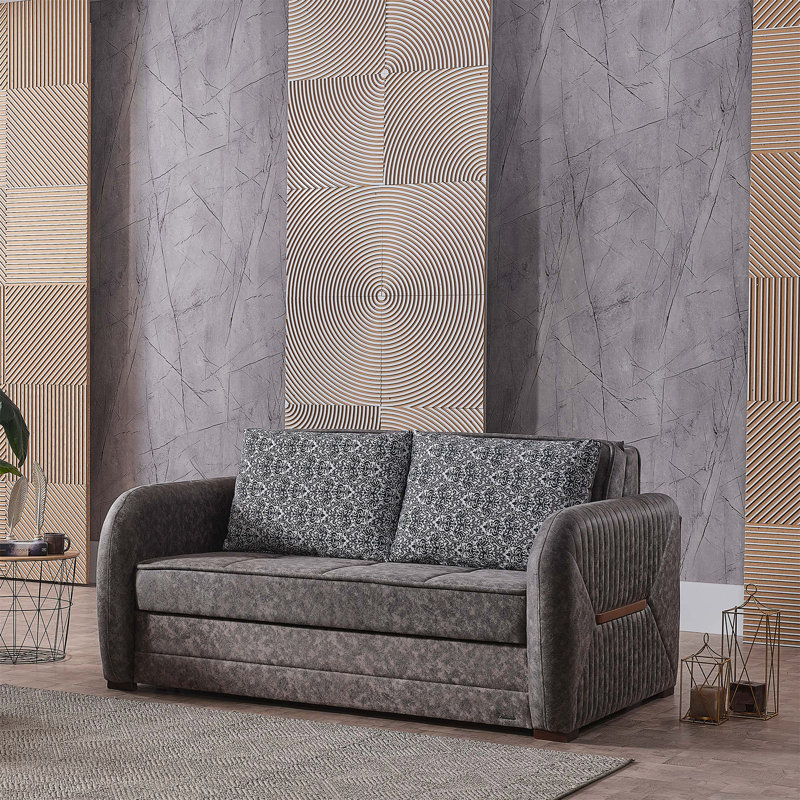 Causeuse convertible avec rangement Primenest Flyte Collection, Gris