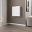 Table flottante, bureau, blanc