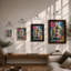 Lighthouse Bursting Modern - Framed Print-1003034240-1003034243